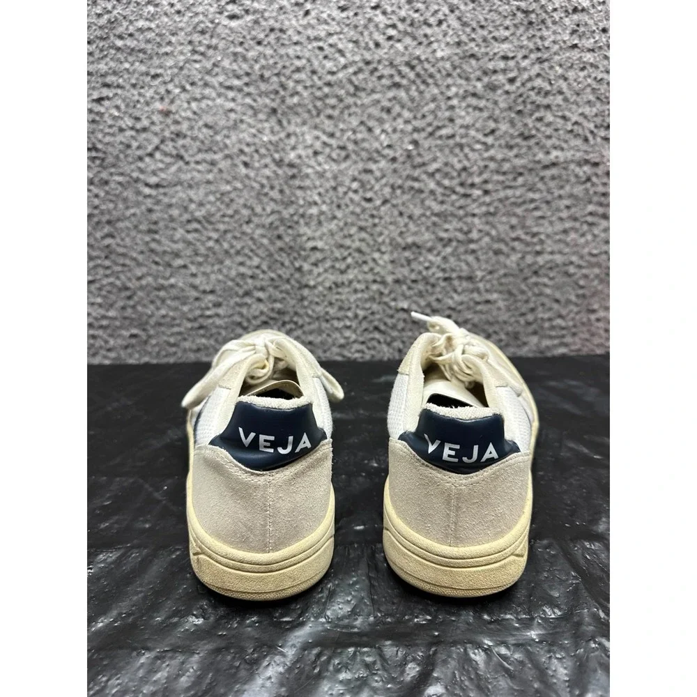 Veja V-10 B-Mesh Low Top Sneakers White Nautico VX0101380 Mens Size 6 US